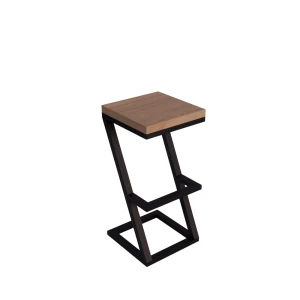 Hoker loftowy, krzesło barowe, fotel, stołek loft, metal