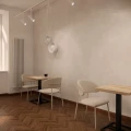 Stolik restauracyjny 60x60x75 cm, kawiarniany, kawowy loft, metal i drewno