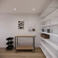 Wózek warsztatowy loft 80x60 cm z półką, kółkami i rączką