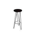 Hoker harpin z drewnianym siedziskiem, dąb, jesion, loft, krzesło, metal