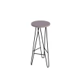 Hoker harpin z drewnianym siedziskiem, dąb, jesion, loft, krzesło, metal