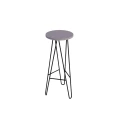 Hoker harpin z drewnianym siedziskiem, dąb, jesion, loft, krzesło, metal