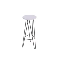 Hoker harpin z drewnianym siedziskiem, dąb, jesion, loft, krzesło, metal