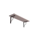 Półka loft 80x20 z metalowym wspornikiem gałązka – drewno lub płyta