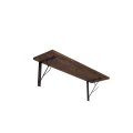 Półka loft 80x20 z metalowym wspornikiem gałązka – drewno lub płyta