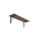 Półka loft 80x20 z metalowym wspornikiem gałązka – drewno lub płyta