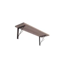 Półka loft 80x20 z metalowym wspornikiem gałązka – drewno lub płyta