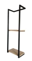 Półka, wieszak na ręczniki  do łazienki metal loft drewno 100 x 40 x 20 cm 