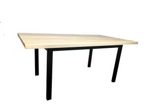Stół dębowy - do jadalni, w stylu loft metal i drewno 180 x 100 cm