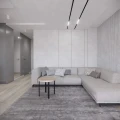 Okrągły stolik loft, drewno i metal