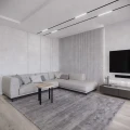 Okrągły stolik loft, drewno i metal