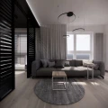 Stolik loft wsuwany pod sofę, kanapę - pomocniczy, industrialny 